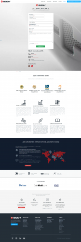 XBody company group presenting website screenshot 2