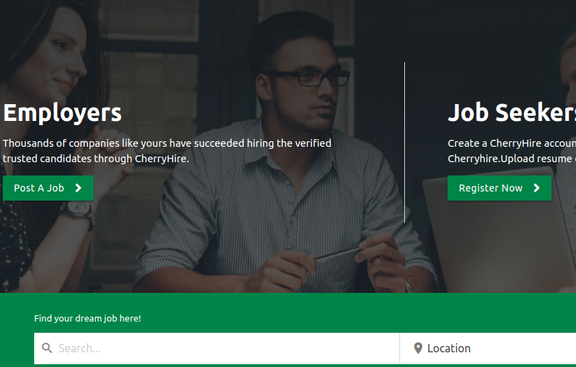 CherryHire - Custom Web Development screenshot 1