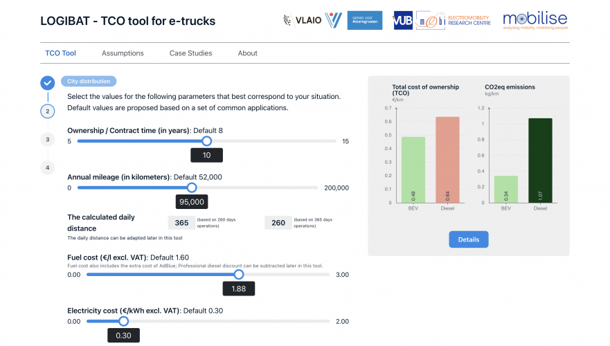 Logibat — Sustainability calculator screenshot 1