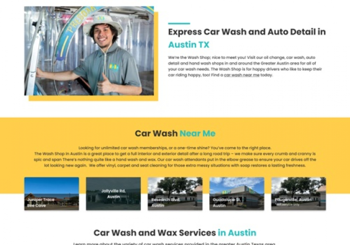 The Wash Shop (Service Website) screenshot 2