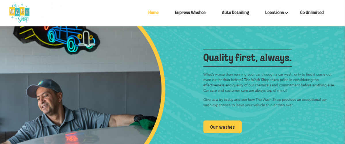 The Wash Shop (Service Website) screenshot 3