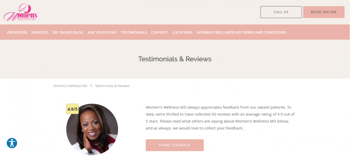 Women medicine bowl (Health & Wellness Website) screenshot 1