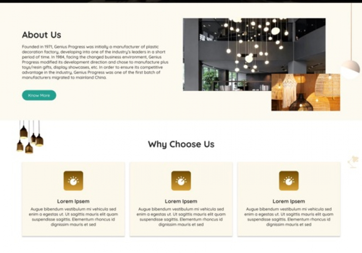 Genius Lighting (E-Commerce Website) screenshot 3