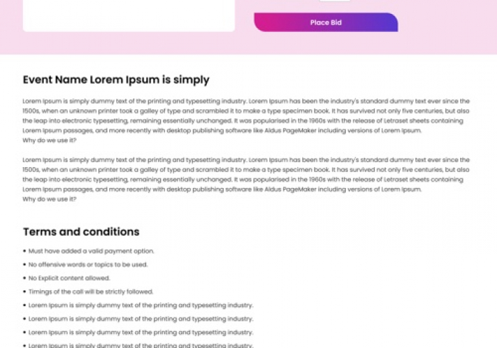 Tidbid (Live Bidding Platform) screenshot 2