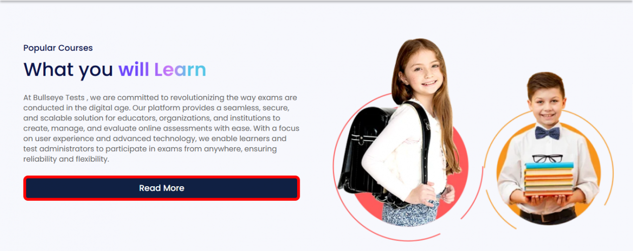 Bulls Eye (Online Quiz Platform) screenshot 4