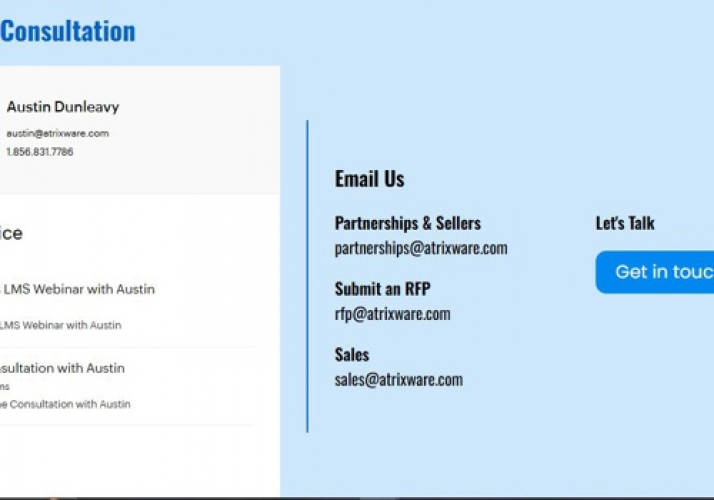 Atrixware (Landing Page) screenshot 1