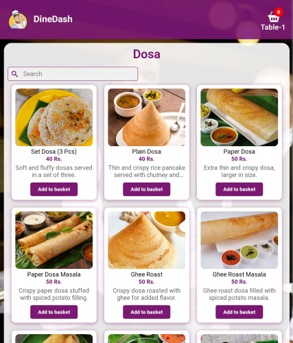 DineDash POS screenshot 2