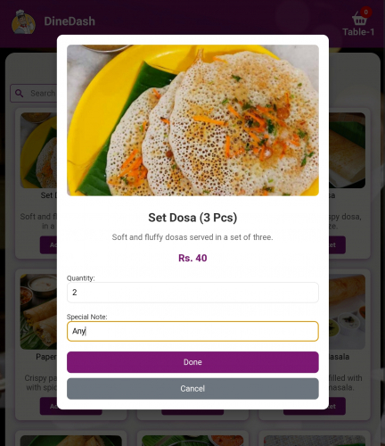 DineDash POS screenshot 4