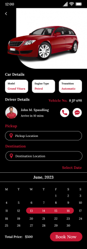 Car Rental App screenshot 1