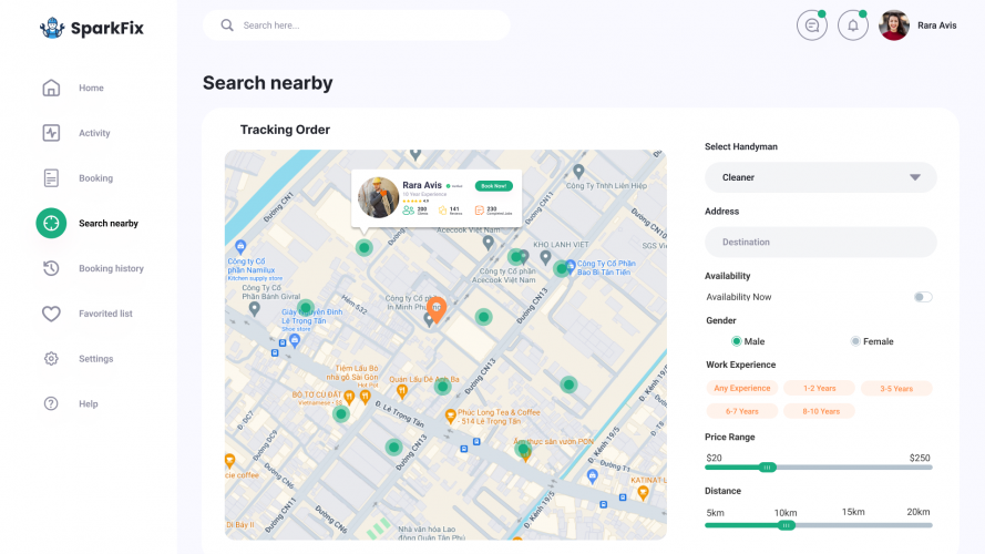 SparkFix - Handyman Booking System screenshot 4