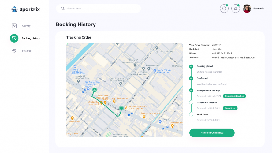 SparkFix - Handyman Booking System screenshot 1