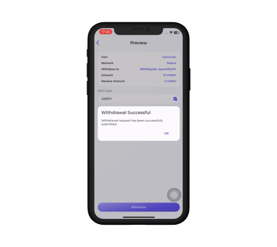 Convicoin - Digital Wallet Platform screenshot 3