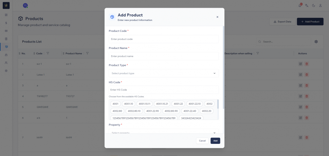 Rubber Enterprise Management System screenshot 1