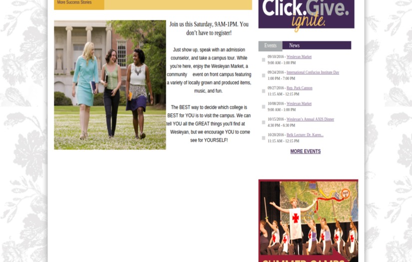 Wesleyan College screenshot 3