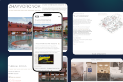 Website development on WordPress for a unique, modern, and comfortable wellness complex Zhaivoronok