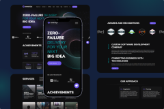 Development of a corporate website Eventyr with custom solutions