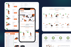 Development of an online store on CMS WordPress Woocommerce for an international brand of garden equipment