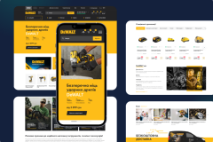 Development an OpenCart online store for power tools and spare parts for the official representative of Dewalt in Ukraine