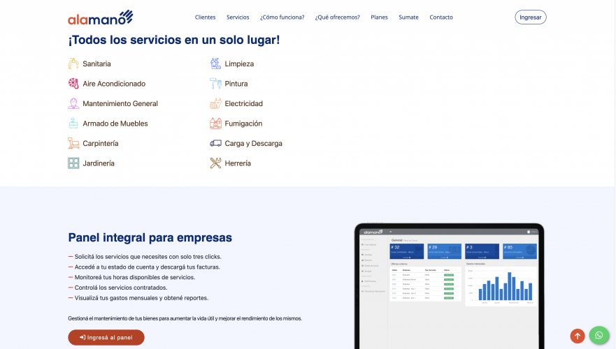 Transforming the Online Presence of Alamano screenshot 2