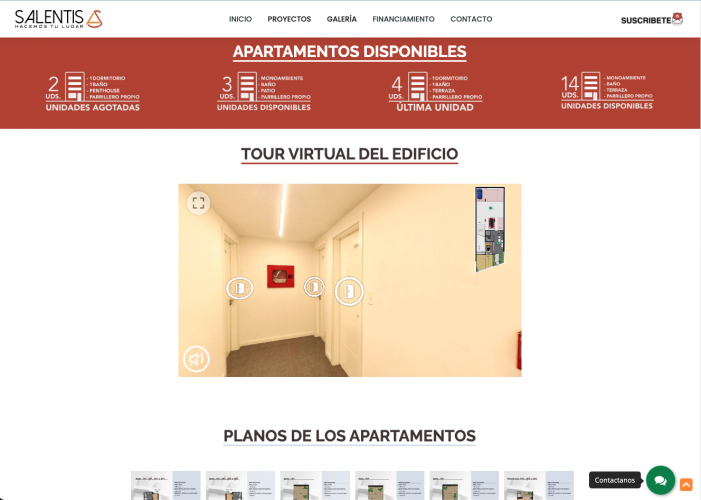 Salentis: New Website and Reservation System screenshot 1