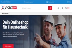 Shopware-Shop für Lüftung, Heizung und Gebäudetechnik - Visto