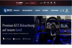 WooCommerce-Shop für KFZ-Ambientebeleuchtung und Nachrüstung - BKM Electric