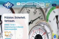 Mehrsprachige B2B-Website für Manometer und Druckmesstechnik - EMPEO