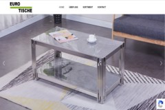 Katalog-Website für Esstische, Couchtische und Stühle - Euro-Tische