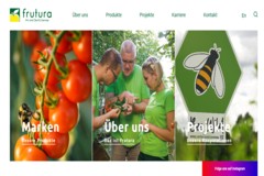 Mehrsprachige Unternehmenswebsite für einen Obst- und Gemüseproduzenten - Frutura
