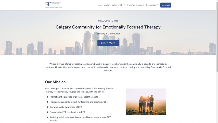 Calgary Community for Emotionally Focused Therapy screenshot 1