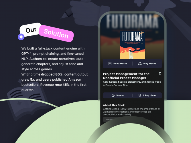 AI-Powered Book Writing & Generative Content Creation Platform screenshot 3