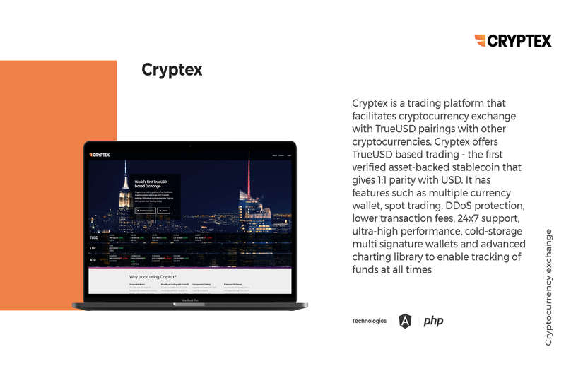 Cryptex live | Cryptocurrency exchange platform screenshot 1
