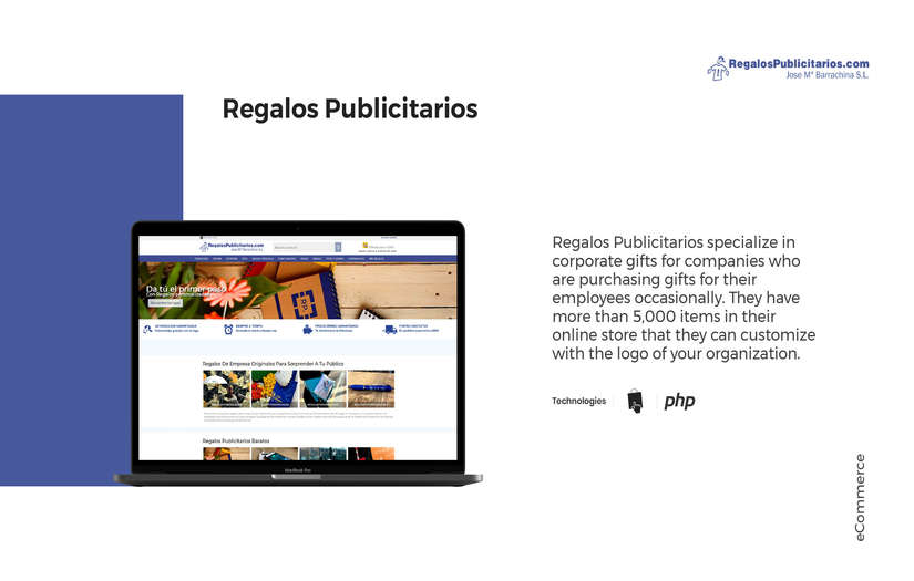 Regalos Publicitarios | eCommerce for gifts screenshot 1