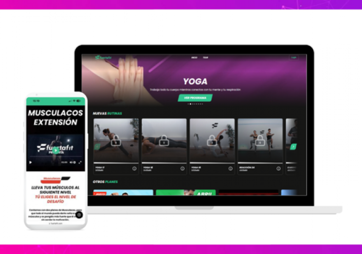 Fuertafit's web & mobile app screenshot 1