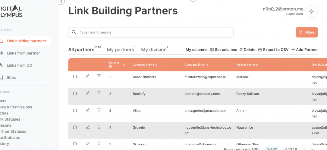 Custom made ERP screenshot 2
