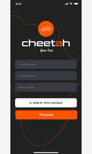 Cheetah Taxi Service app screenshot 3