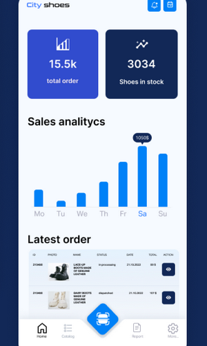 Footwear Warehouse Management & Data Analytics App screenshot 3