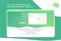 The text-generation and text-enhancement Start-up