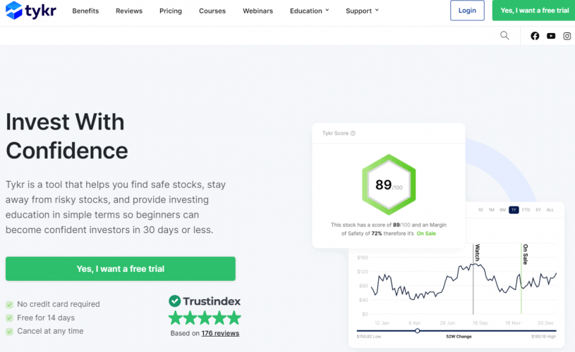 Elevating TYKR's Stock Screening & Education screenshot 1