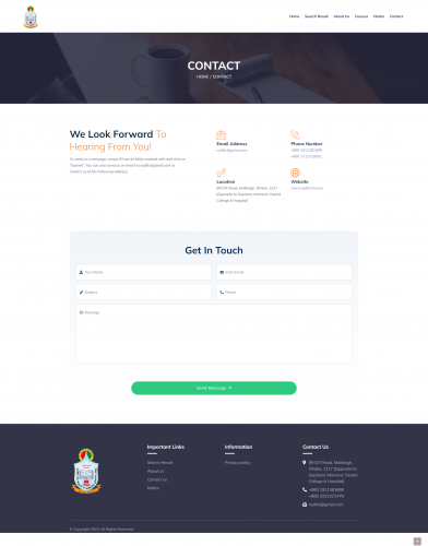 Training Center Website and Management System screenshot 3