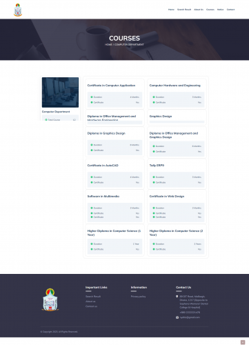 Training Center Website and Management System screenshot 5