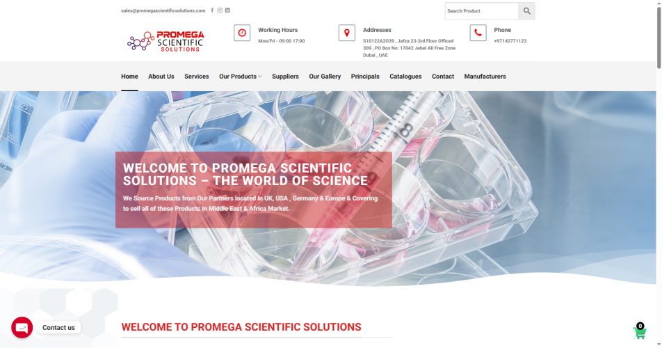PROMEGA SCIENTIFIC SOLUTIONS screenshot 1