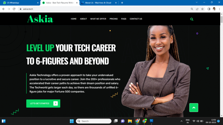 Askia WordPress website screenshot 2