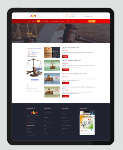 Asumoot.com - Digital Moot Platform with Legal Advisory | Include E-com Functionality screenshot 4