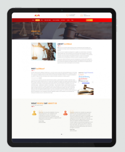 Asumoot.com - Digital Moot Platform with Legal Advisory | Include E-com Functionality screenshot 2