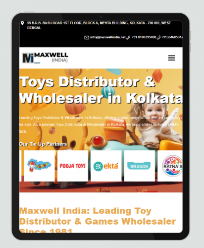 Toy Distributor CMS Website Development screenshot 4