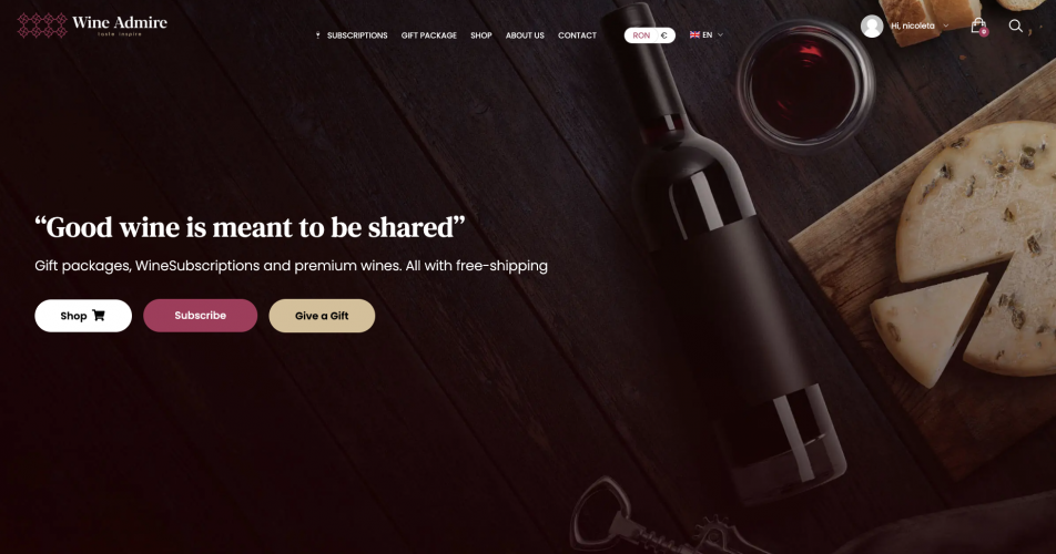 Wine Admire E-commerce platform & marketplaces integration screenshot 3
