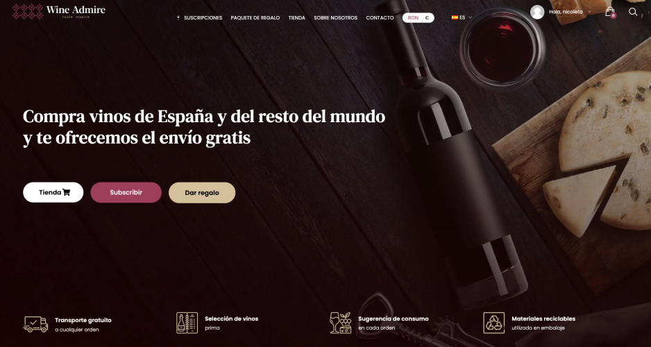 Wine Admire E-commerce platform & marketplaces integration screenshot 4