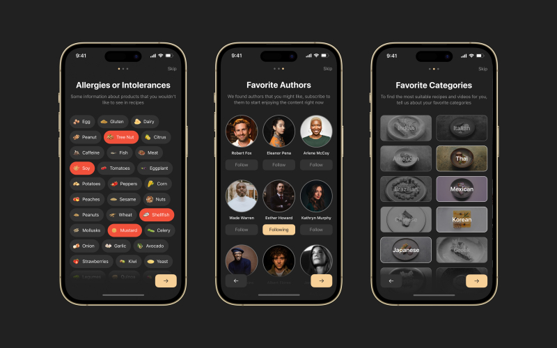 Gorge - live-streaming food platform screenshot 2