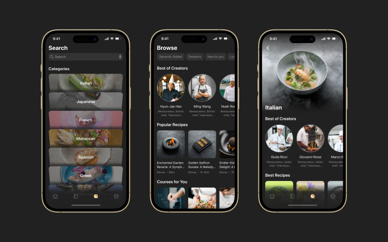 Gorge - live-streaming food platform screenshot 3
